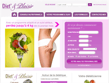Tablet Screenshot of diet-et-plaisir.com